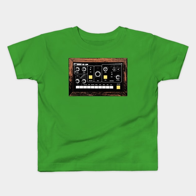 Korg MiniPops SR-120 Drum Machine / Graphic Art Kids T-Shirt by DankFutura